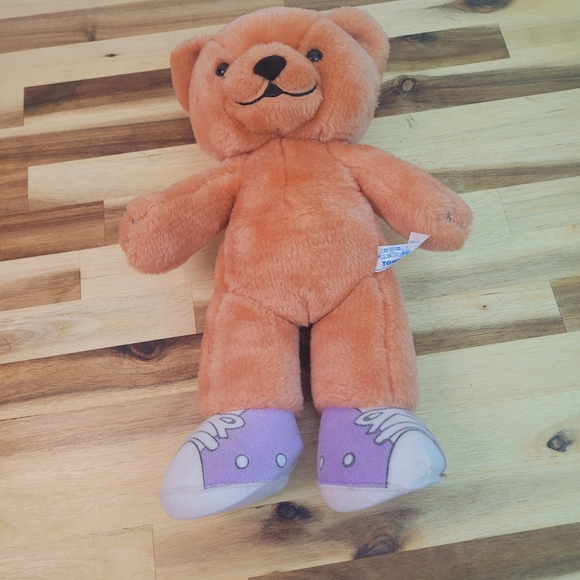 Vintage Teddy Bear "Morgan" Plush 1990's Bananas in Pajamas-Missing Clothes 13" - Picture 7 of 10